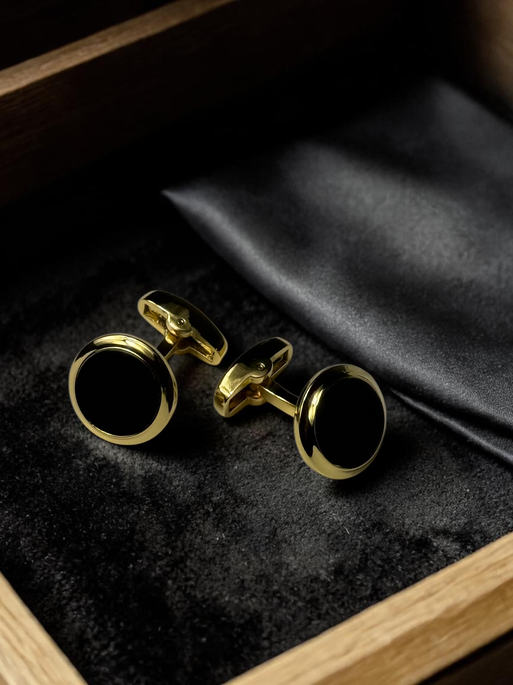 Gold & Black Onyx Cufflink