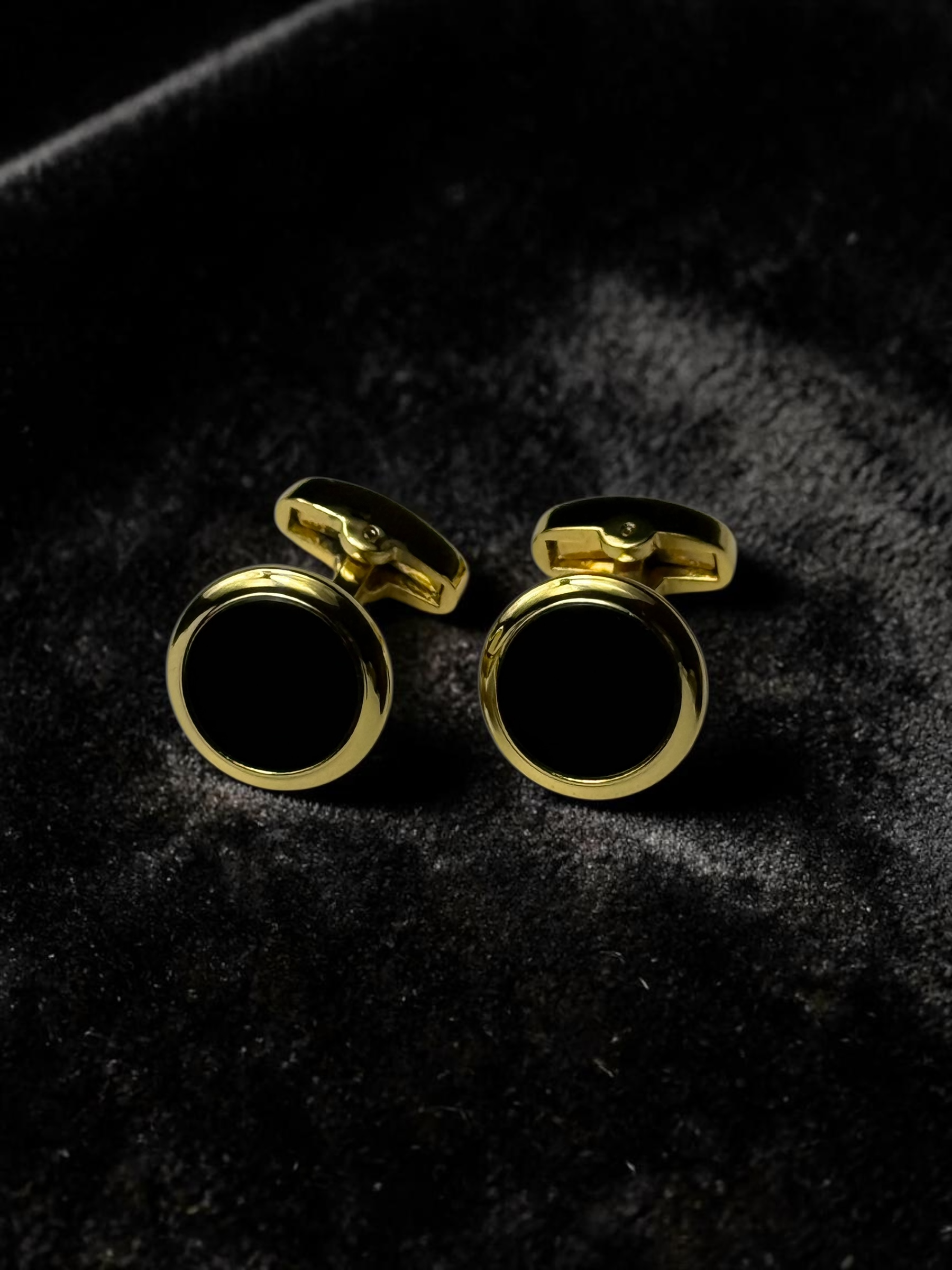 Gold & Black Onyx Cufflink